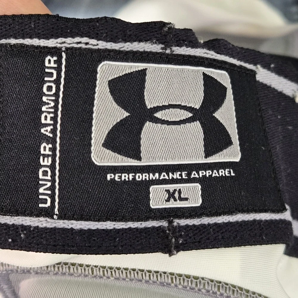 Under Armour Men Pants Boy White Nylon Polyester Padded Football Girdle Logo